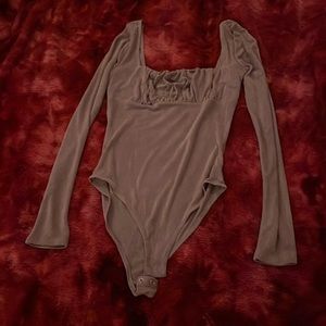 Forever 21 size M shimmery rose gold bodysuit